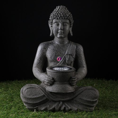 Napelemes lámpa buddha szobor 31 cm