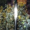 Napelemes kerti oszlop lámpa hidegfehér fém 70 x 5 cm