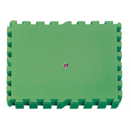 Medence alátét szivacs, polyfoam puzzle 4mm 9 db-os szett zöld