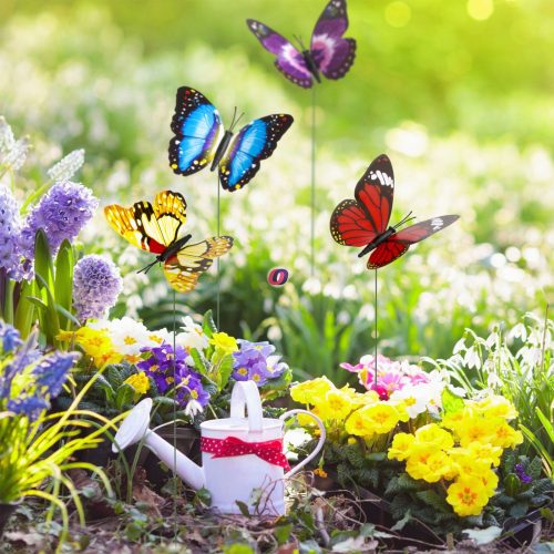 Leszúrható dekor pillangó többféle 25 cm