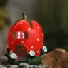 Világító Tündérkert Ház eperlak 10,5 cm