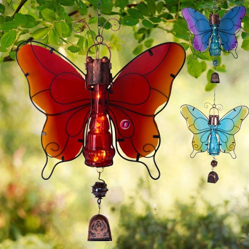Napelemes lámpa pillangó figura 38 cm 3 féle választható kivitelben