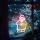 Karácsonyi RGB LED dekor öntapadós mikulás