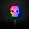 Halloween Rugos LED lámpa Koponyás színváltó, elemes