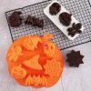 Halloweeni Szilikon sütőforma többféle mintával 25,6 x 25 x 3,5 cm