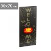 LED-es fali kép - Halloween - 10 sárga LED - 30 x 70 cm