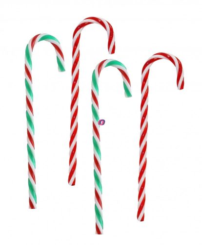 Karácsonyi dísz Candy cane 4 db-os szett 13 cm