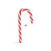 Karácsonyi dekor cukorbot 9,2 cm piros / fehér 10 db / csomag