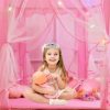Játszósátor gyerekeknek rózsaszín, hercegnő kastély függönnyel