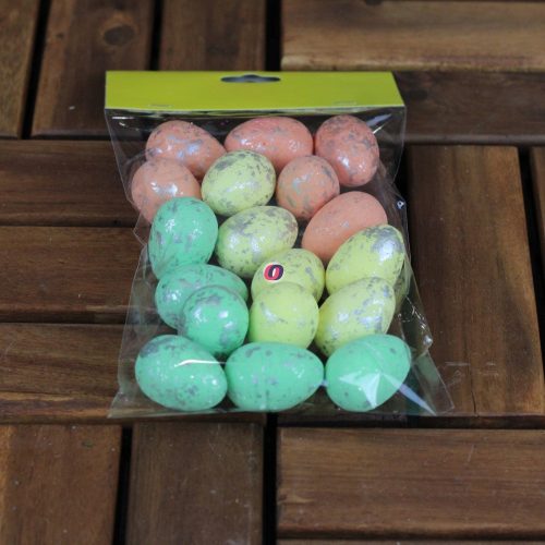 Húsvéti dekor tojás vegyes színek 18 db / csomag 3,5 cm