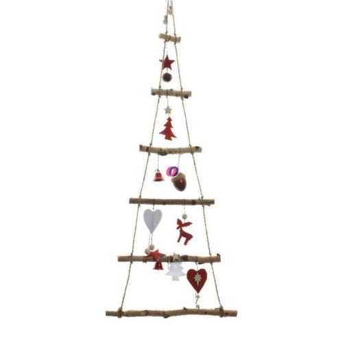 XXL Fali karácsonyfa díszekkel 100 cm
