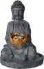 Napelemes buddha szobor lámpa 25 cm