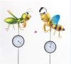 Kerti figura hőmérővel tücsök, héhecske leszúrható 80 cm választható kivitel