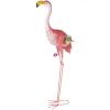 XL Kerti figura flamingó fém 104 cm