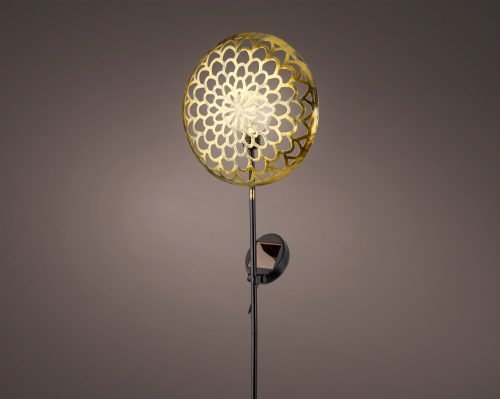 Prémium napelemes virág lámpa fém 80 cm