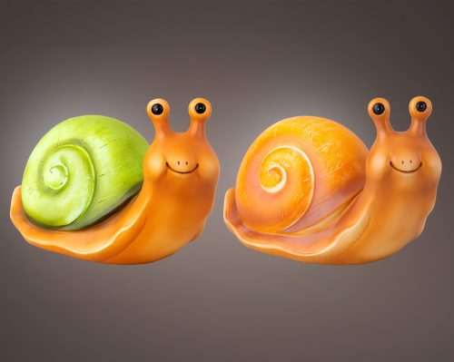 Prémium napelemes figura "Snail" 16 cm 2 féle választható kivitel