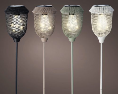 XL Luxury napelemes lámpa, fém 4 féle szín 81 cm