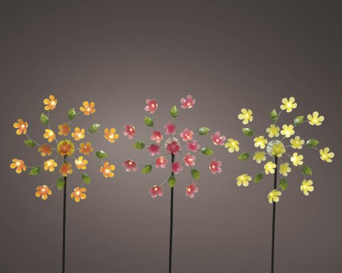 XXL Luxury napelemes lámpa, Szélforgó virágok 3 féle szín 120 cm