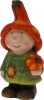 Prémium Őszi gyerek figura 10 cm gombával, tökkel kerámia 2 féle választható kivitel
