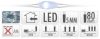 Micro LED fényfűzér hidegfehér beltéri elemes 405 cm 80 LED