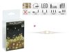 Micro LED fényfűzér 80 LED melegfehér ezüstdrót elemes 405 cm