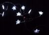 40 LED Micro LED fényfűzér csillag hidegfehér beltéri elemes