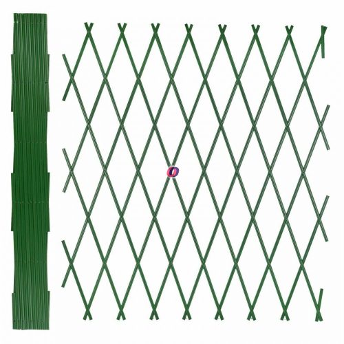 Pro garden Széthúzható Kerti kerítés, növényfuttató zöld 90 x 180 cm