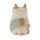 Macska ülő kerámia 15,5x15x23,5cm fehér, barna