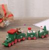 Prémium karácsonyi vonat fa 21 cm 2 féle választható kivitel