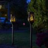 Luxury Lángokat imitáló napelemes lámpa 3 db-os szett 48 cm Deconline Garden