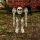 XL Halloweeni kerti leszúrható csontváz koponya kéz, láb 5 db-os szett
