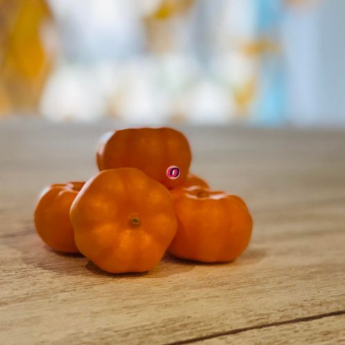 Öszi tök dekor narancs 3,5 cm poly